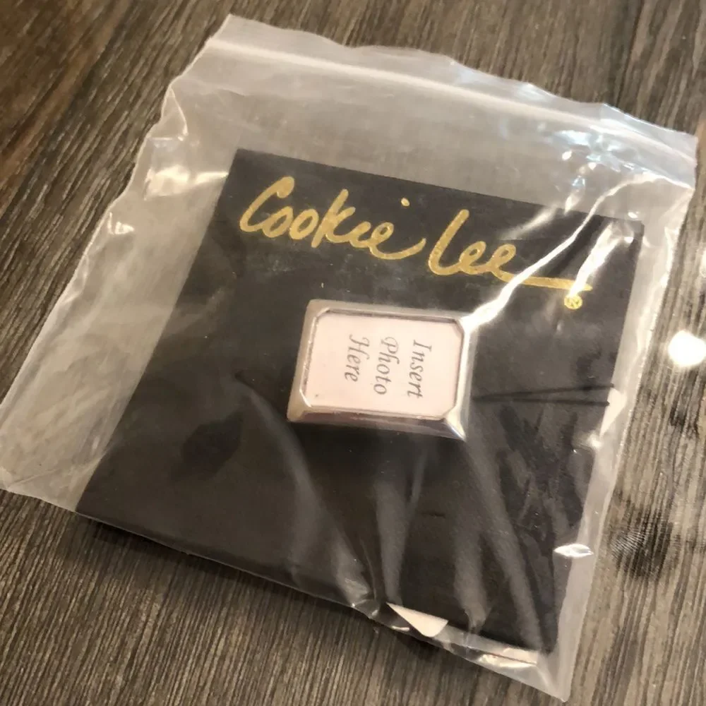 Vintage COOKIE LEE Silvertone Picture Frame Pin NWT